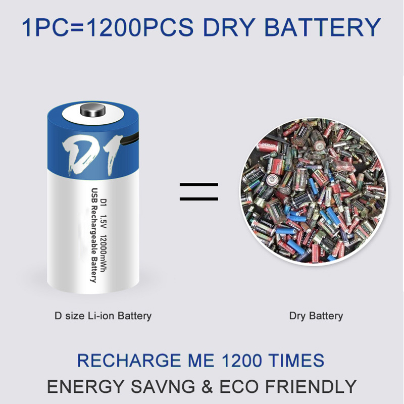 rechargeable d cell batteries